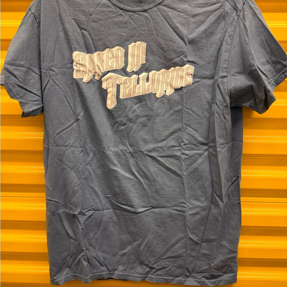 Baked in Telluride vintage Men's Blue Graphic T-Shirt